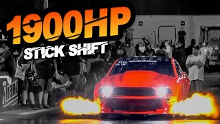 1900HP Stick Shift Mustang - WORLDS FIRST 6-Second Manual