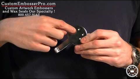 Custom Embosser Pro: How To Install a Standard Desk Press Embosser Clip