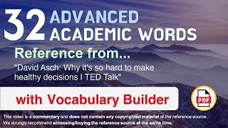 32 Advanced Academic Words Ref from \\