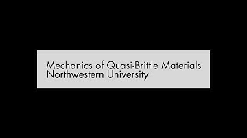 Mechanics of Quasi-Brittle Materials Research Group Welcome Video
