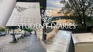 [STUDENT DIARIES] - University Week Vlog🎧 | productive days, home studying, spring | marie_vlog