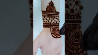 Easy Simple Front Hand Arabic Mehndi designsshorts mehndi viralvideo viral trending shortsfeed