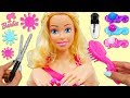Barbie Stylin Head Playset with DIY Hair Styles & Real Color Changing Nails! Barbie Stylin Head Playset with DIY Hair Styles & Real Color Changing Nails!