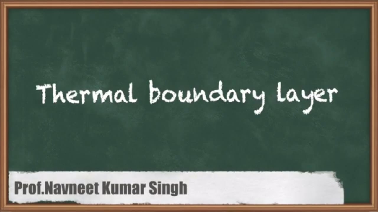 Thermal boundary layer | Fundamentals of Convection Heat Transfer ...