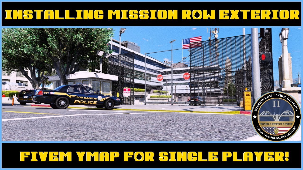 Installing Mission Row Exterior, FiveM YMap for Single Player, GTA V