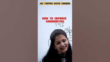 How to improve handwriting for upsc exam Divya Tanwar #sorts #upsc