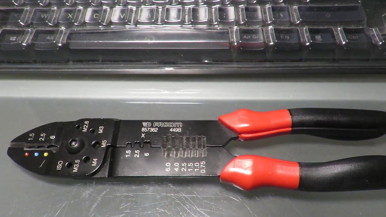 Facom Pince A Sertir 449b Crimping Pliers Youtube