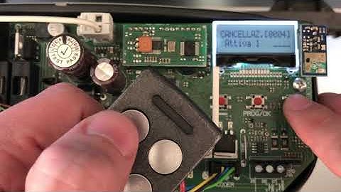 Cancellare un radiocomando su un