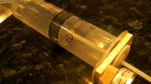 Mini RC submarine ballast tank test 2
