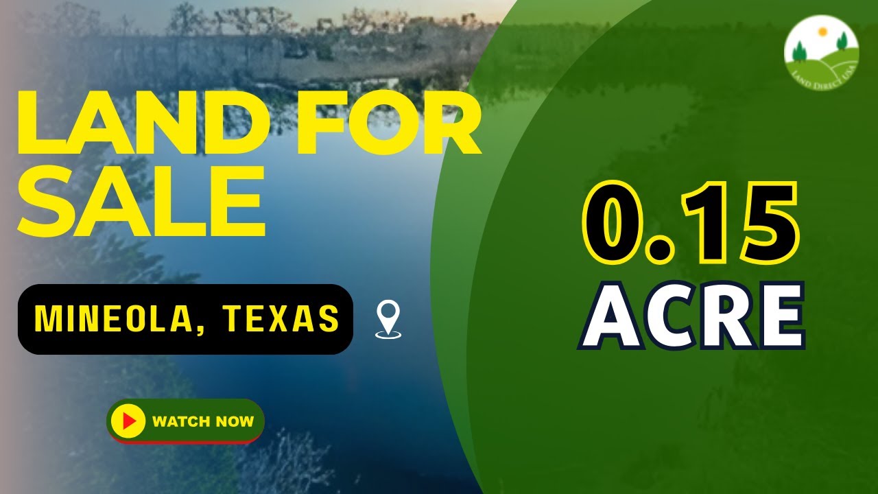 0.15 acre land for sale in Mineola, Texas [180510000000027400] YouTube