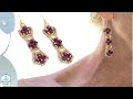 DIY BEADING TUTORIAL for delicate dangling beaded earrings ...1,2,3.