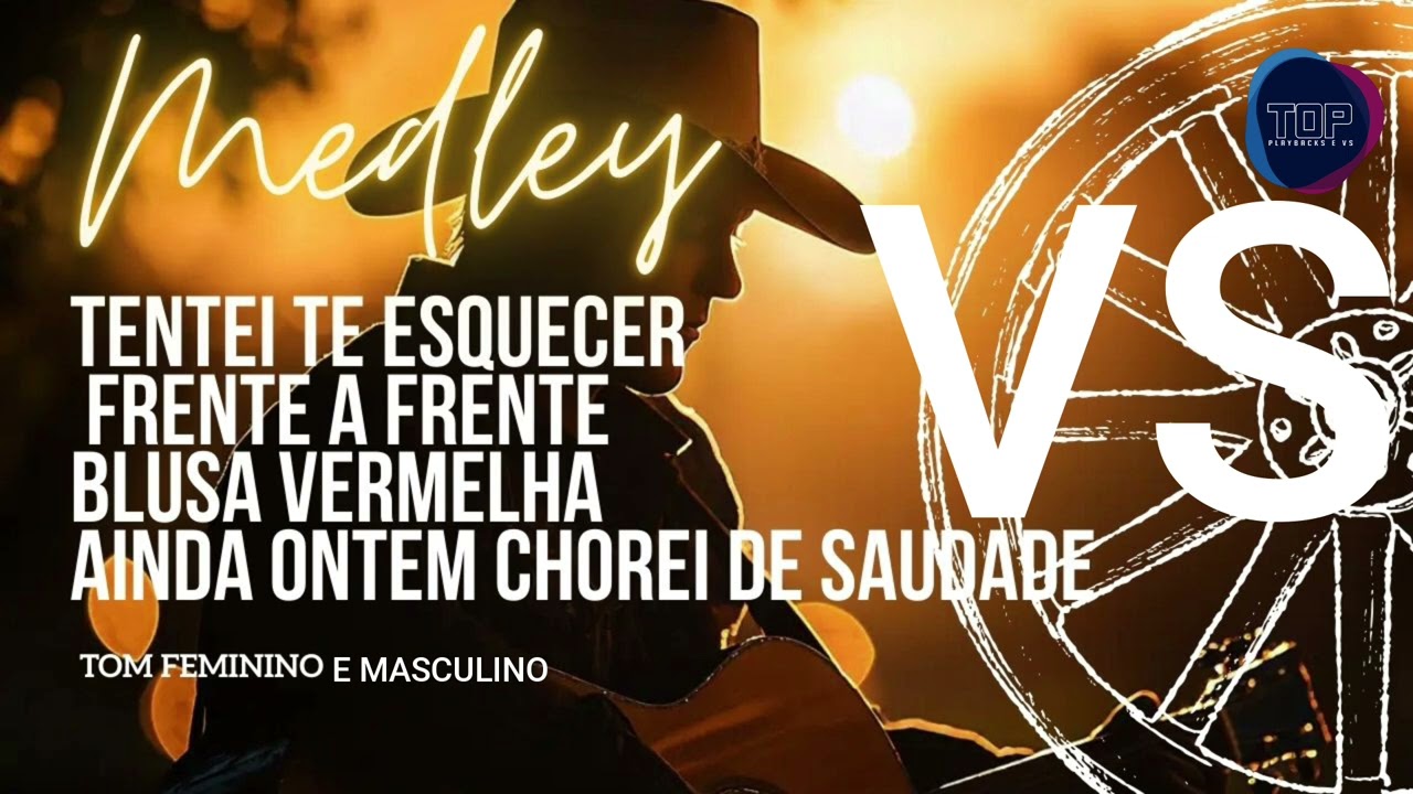 Medley Sertanejo-Tentei te esquecer-Frente a Frente-Blusa Vermelha-Ainda ontem chorei de saudade