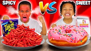 SWEET VS SPICY FOOD CHALLENGE 🌶️ SWEET VS SPICY FOOD CHALLENGE 🌶️