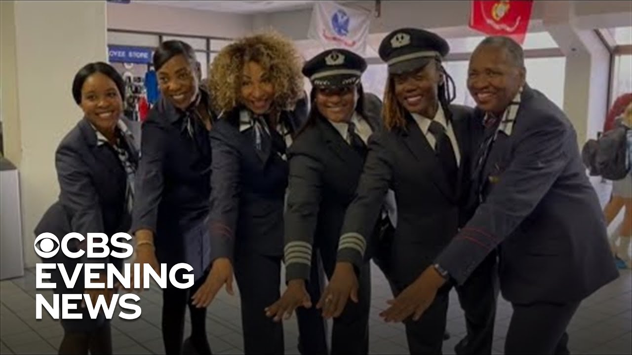 All-Black female airline crew honors Bessie Coleman - YouTube