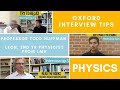 Oxford Physics Interview - a tutor's top 10 tips