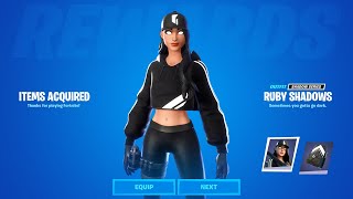 ? How To Unlock FREE RUBY SHADOWS SKIN (Fortnite LIVE)