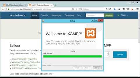 Instalação XAMPP Apache + MariaDB + PHP