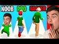 NOOB vs PRO vs HACKER: OD BOBASA DO STARUSZKA w MINUTĘ! (Run of Life)