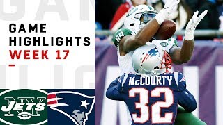 Jets vs. Patriots Week 17 Highlights | NFL 2018