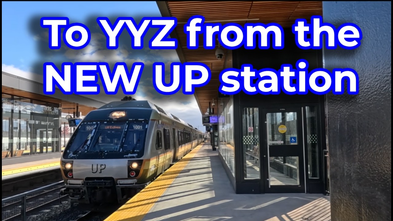 Riding Toronto's UP Express from the NEW Mount Dennis Station!