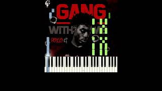 Polo G - Gang With Me /EASY Piano Tutorial