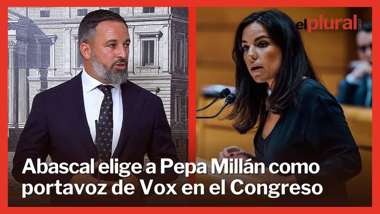Abascal elige a Pepa Millán como nueva portavoz de Vox en el Congreso ...