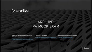 ARE Live: Programming & Analysis Mock Exam | ARE 5.0 PA Exam