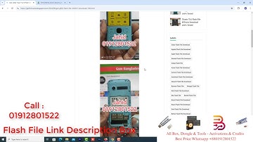 GDL G603 Flash File MT6261 Download 100% Tested