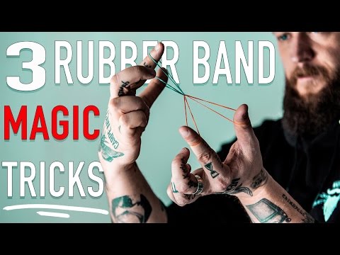 3 EASY Rubber Band Magic Tricks! - Learn them FAST!