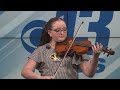 11-year-old violinist with a goal to play in all 50 states performs Star Spangled Banner