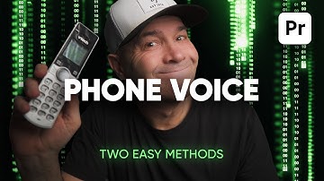 Make Your Audio Sound Like a Phone Call in Premiere Pro 2025