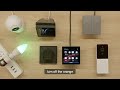 How does smart home central control panel 4 inch tpp01 work with other tuya smart home products