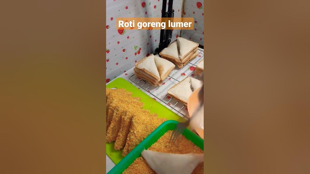 bikin stok cemilan di frezer.roti goreng simple