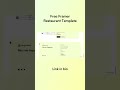 Free Framer Restaurant Template 🍔 #free #framer #restaurant #template