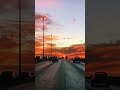 Red sky on highway riyadh