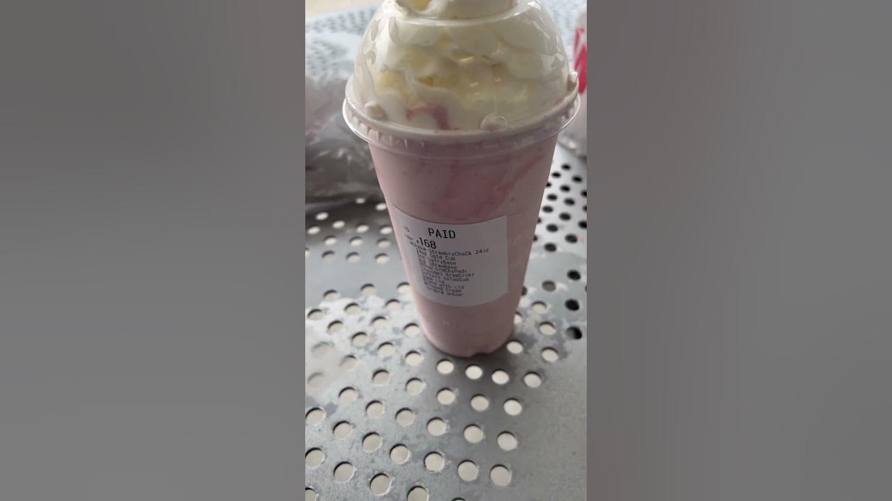 Wawa milkshake, o melhor! Morango com cheesecake. Experimente, você não