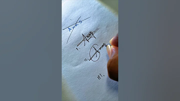 ❤️ amazing signature letter A . how to sign letter A .Calligraphy style sign . #signature #art