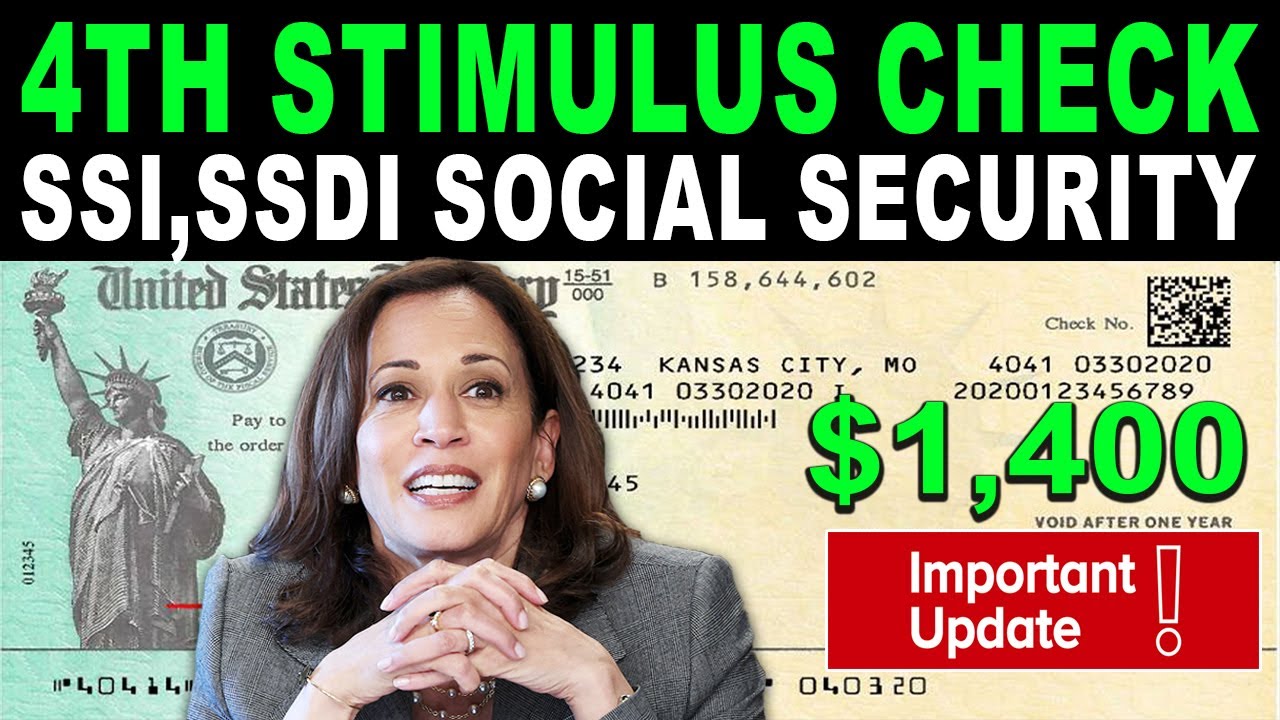 1400!!! 4th Stimulus Check Update For Seniors, SSI, Social Security