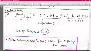 5. Finding the total number of tokens (Tokenization) | How to find tokens | COMPILER DESIGN