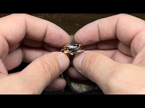 видео: Сделал кольцо Тринити из медной проволоки , болта и…