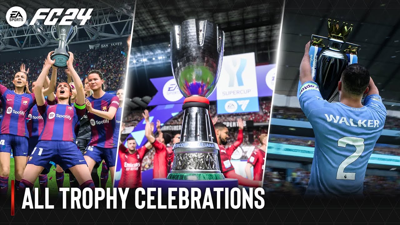 EA SPORTS FC 24  All Trophy Celebrations