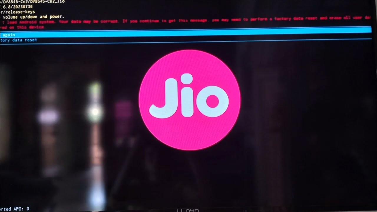 JIO Set top box Reset in telugu YouTube