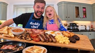 We cooked a full English breakfast! (Daddy & Daughter)