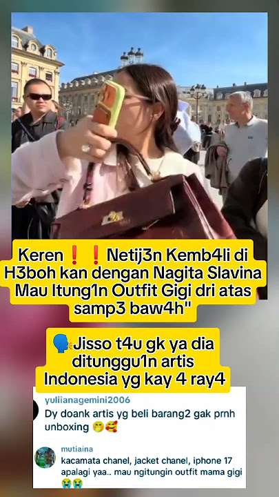 netizen kembali di hebohkan mau hitung outfit nagita Slavina #beritaartis #fypyoutube #masukberanda