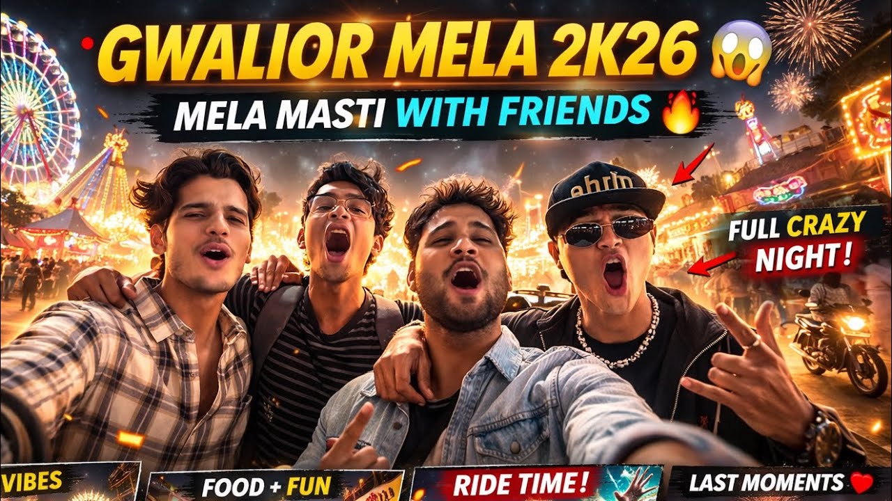 Gwalior Mela 2K26 || A Crazy Night With My Friends 🎡✨ || Byaman07