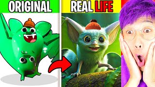 ALL GARTEN OF BANBAN MONSTERS IN REAL LIFE!? (LANKYBOX REACTION!)