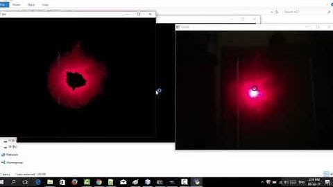 Use OpenCV to track laser pointer projected on a wall