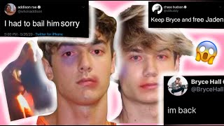 BRYCE HALL AND JADEN HOSSLER ARRESTED AND RELEASED! ADDISON BAILED BRYCE OUT?! FULL TEA EXPLAINED!