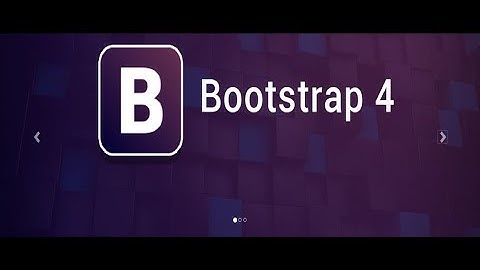 BootStrap 4 Carousel (slider)