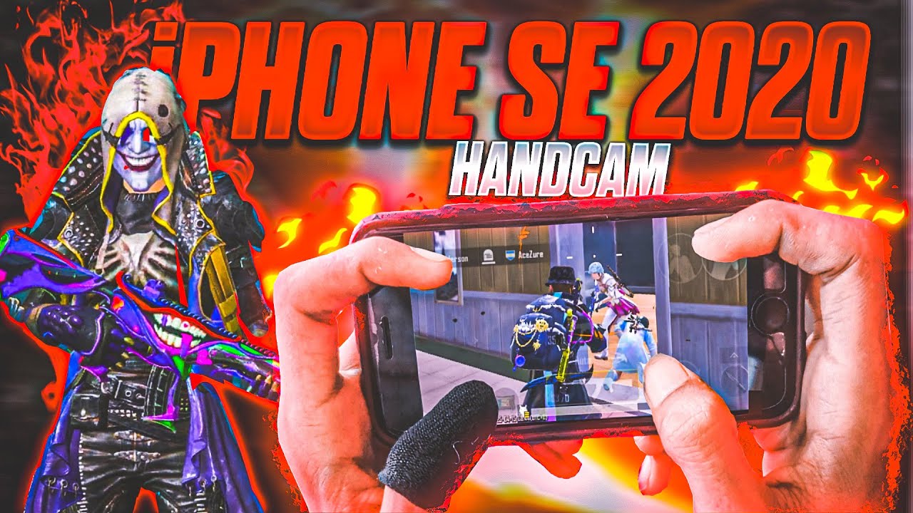 OMG🔥iPHONE SE 2⚡️PUBG HANDCAM🫨WITH FULL RUSH GAMEPLAY🔥4 Finger WITH Full Gyro/